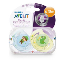 Chupete Avent Jardin Encantado Niño 6-18 M 2 Uds.